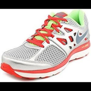 Nike Gray, Pink and Green Dual Fusion Tennis shoes